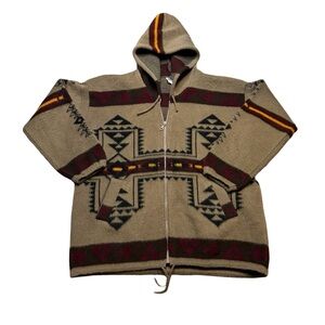✨ Native Andes‎ Southwestern Wool Zip Hoodie Jacket M ✨